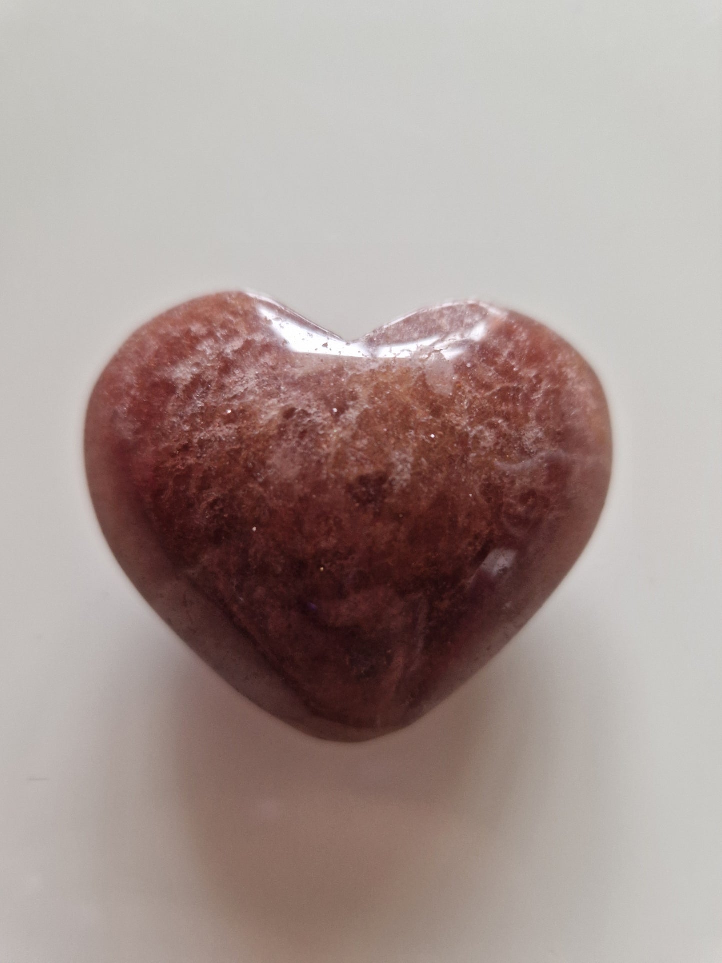 Cœur en Quartz Fraise