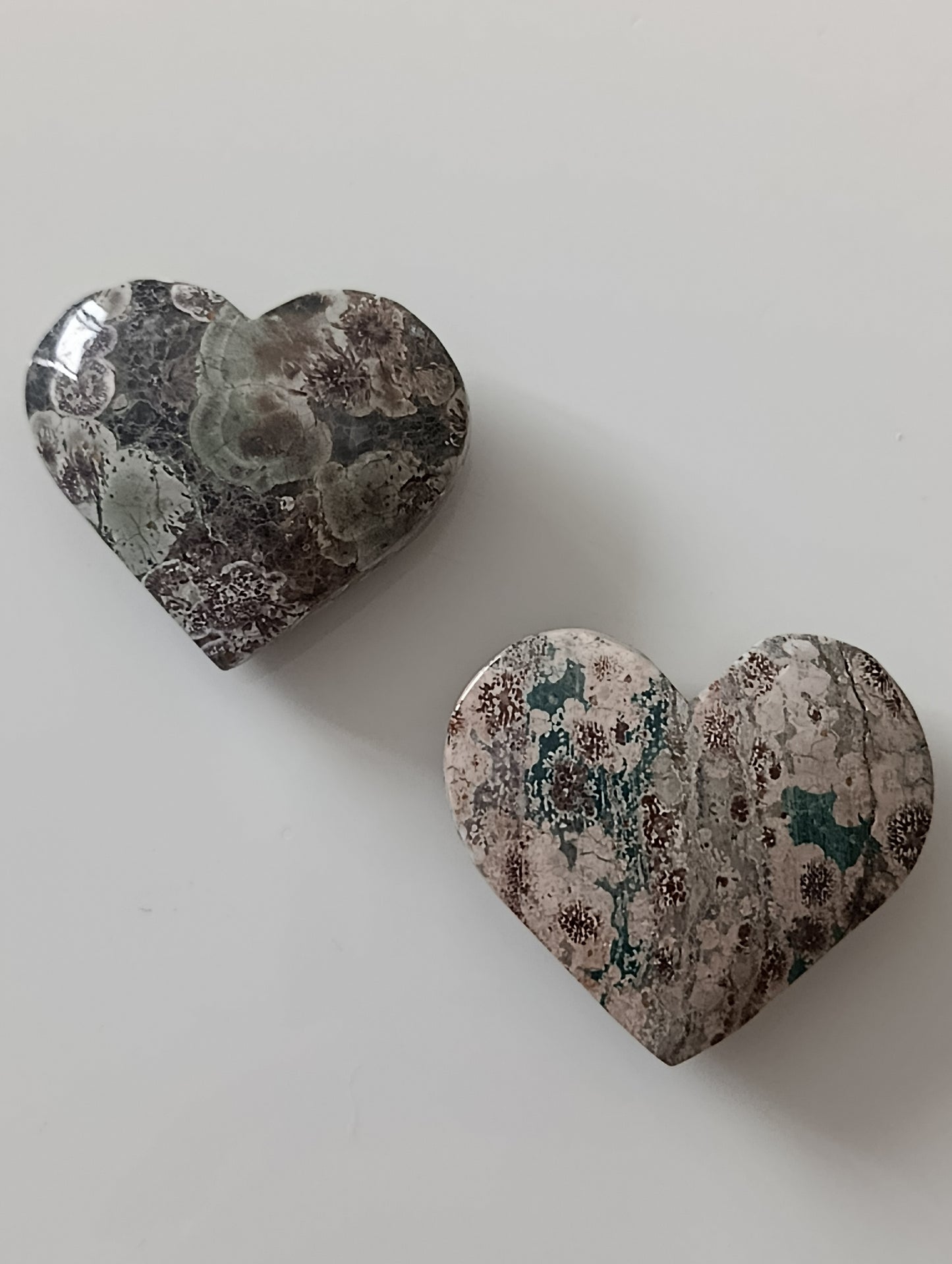 Agate fleur de cerisier verte