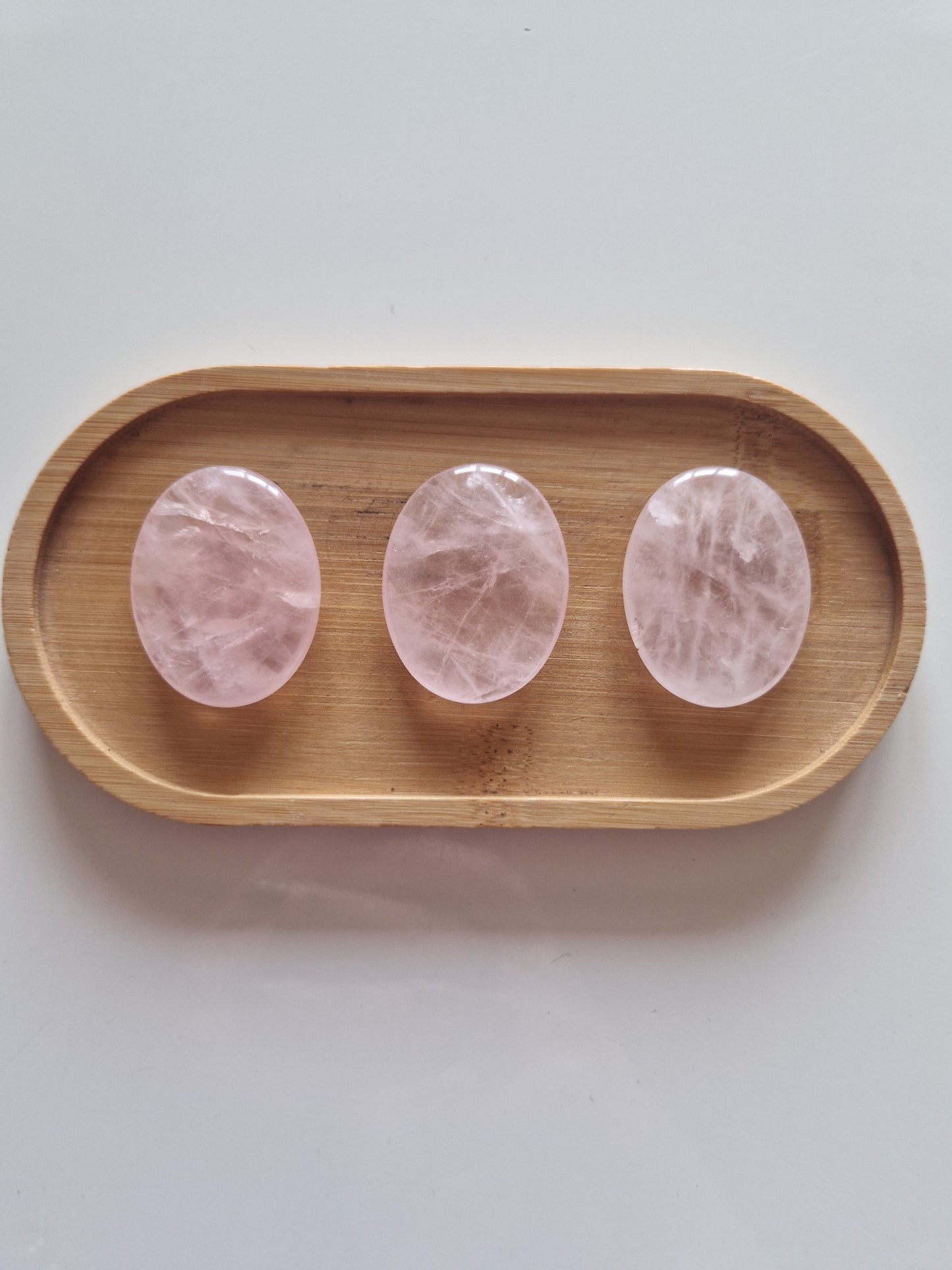 Galet anti stress en Quartz rose