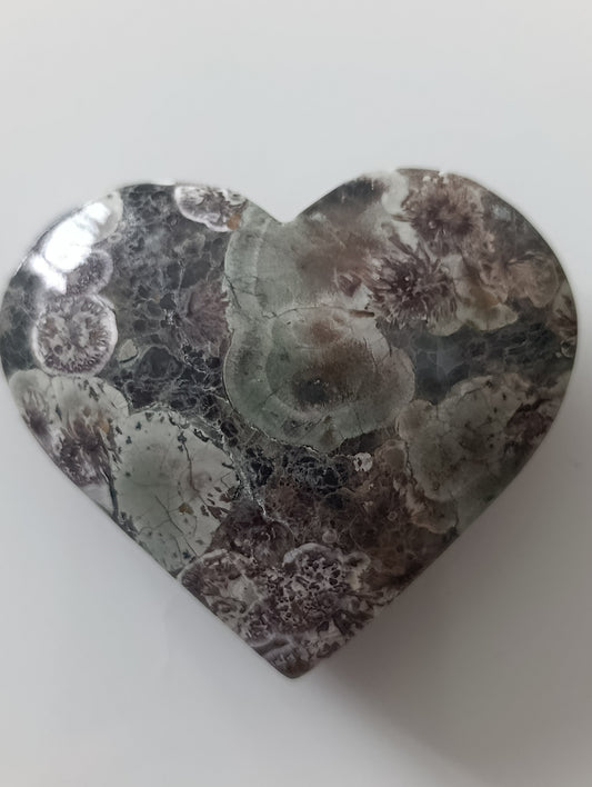 Agate fleur de cerisier verte